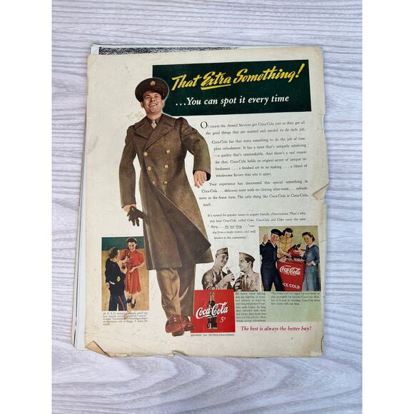 Vintage Collier’s Magazine Feb 20 1943 WWII Soldier Valentine Cover Classic Ads - Picture 3 of 6